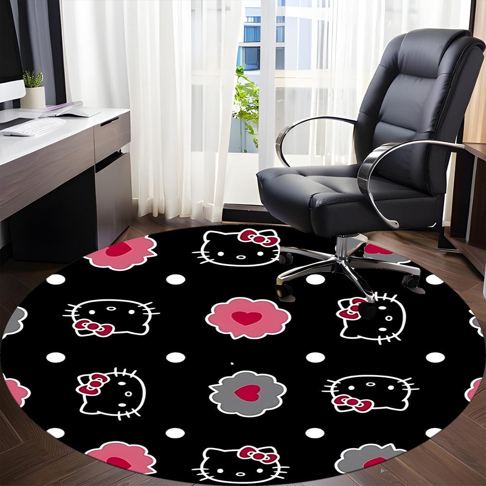 1pc Hello KittyChair Carpet for Office, Non-slip, Soft and Durable Office Rug for Interior Decoration, Perfect for Office yy250925219