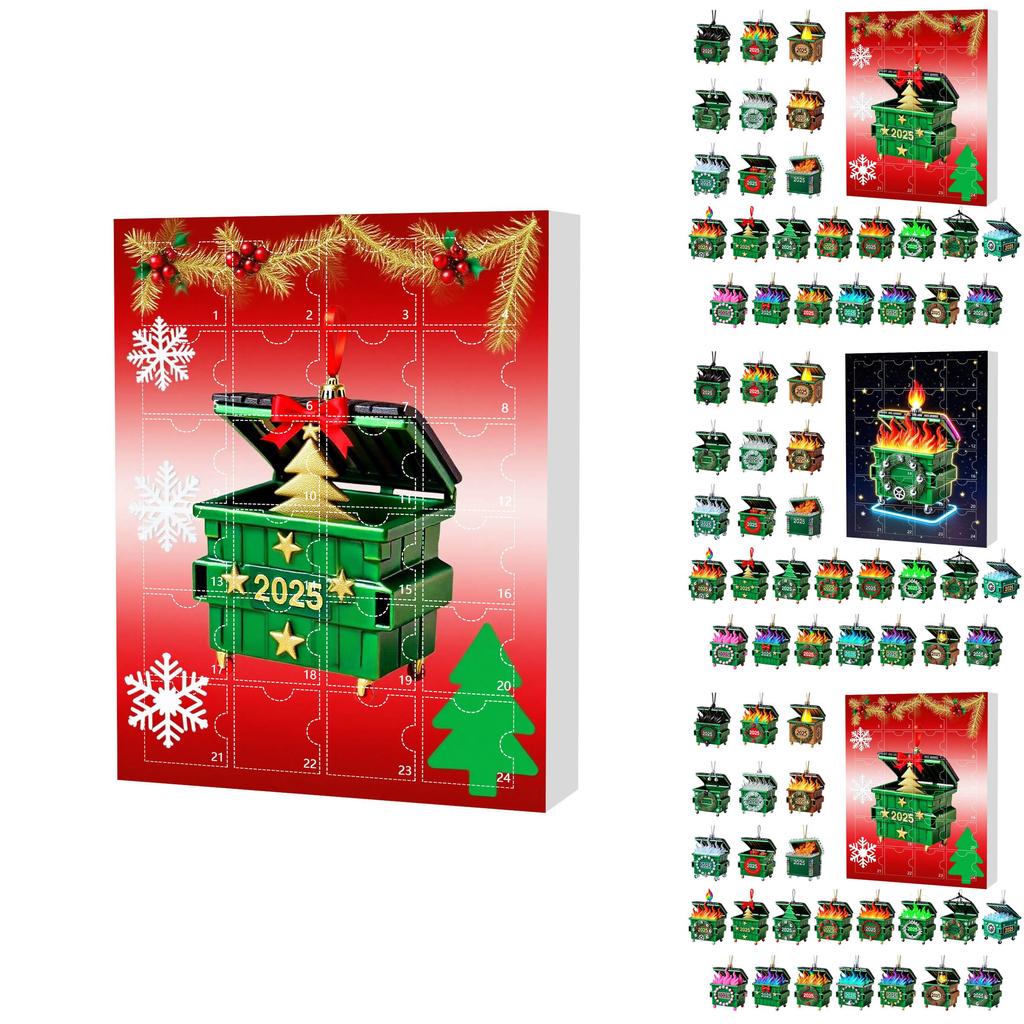 Dumpster Fire Weihnachten Blind Box Serie Acryl Hängende Dekoration Für Feiertagsgeschenk