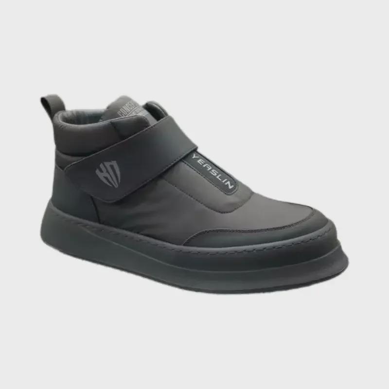 Pánské jednoduché venkovní sněhule - Nárazy absorbující, protiskluzové, útulné zimní bavlněné boty s tříodolnou tkaninou a sametovou podšívkou.