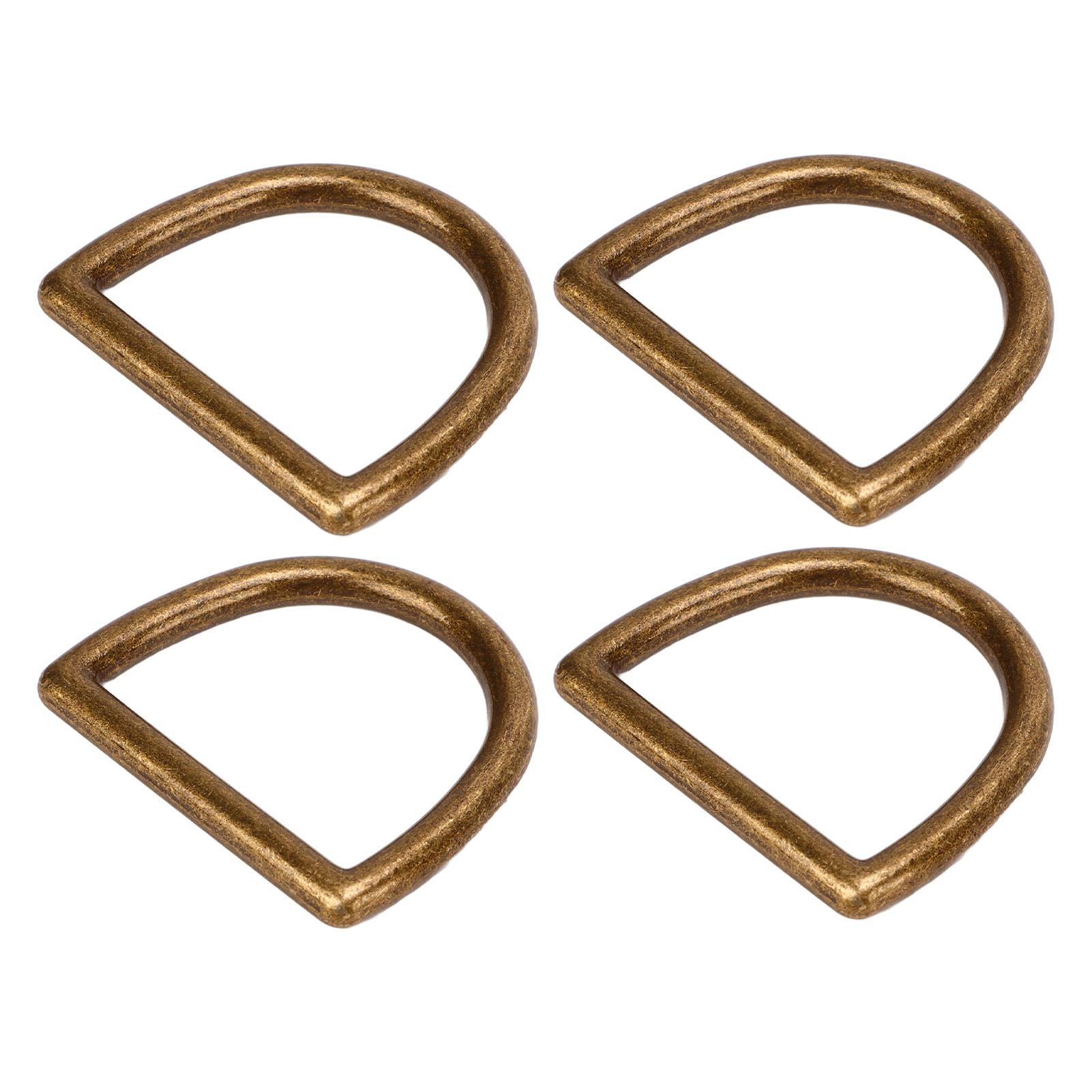 

120 шт. металлических D-образных колец, многоцелевые пряжки из цинкового сплава в форме буквы D для сумок, рюкзаков, одежды своими руками античная латунь