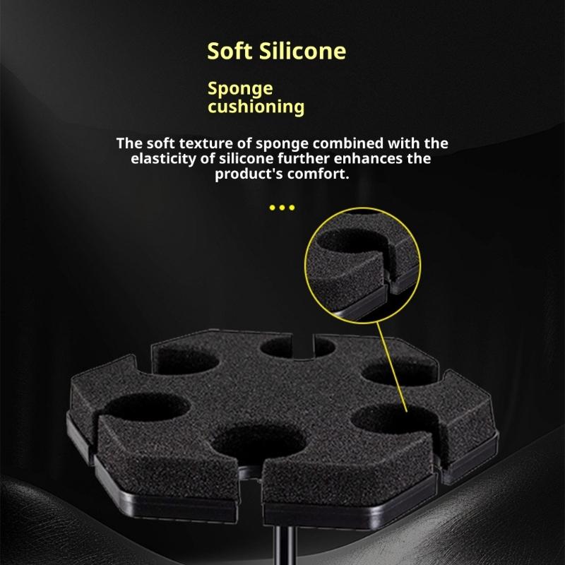 Multiple Hole Mics Storage Organizers With AntiShock Design Lightweight Space Saving Solution For Wireless Cord Microphones
