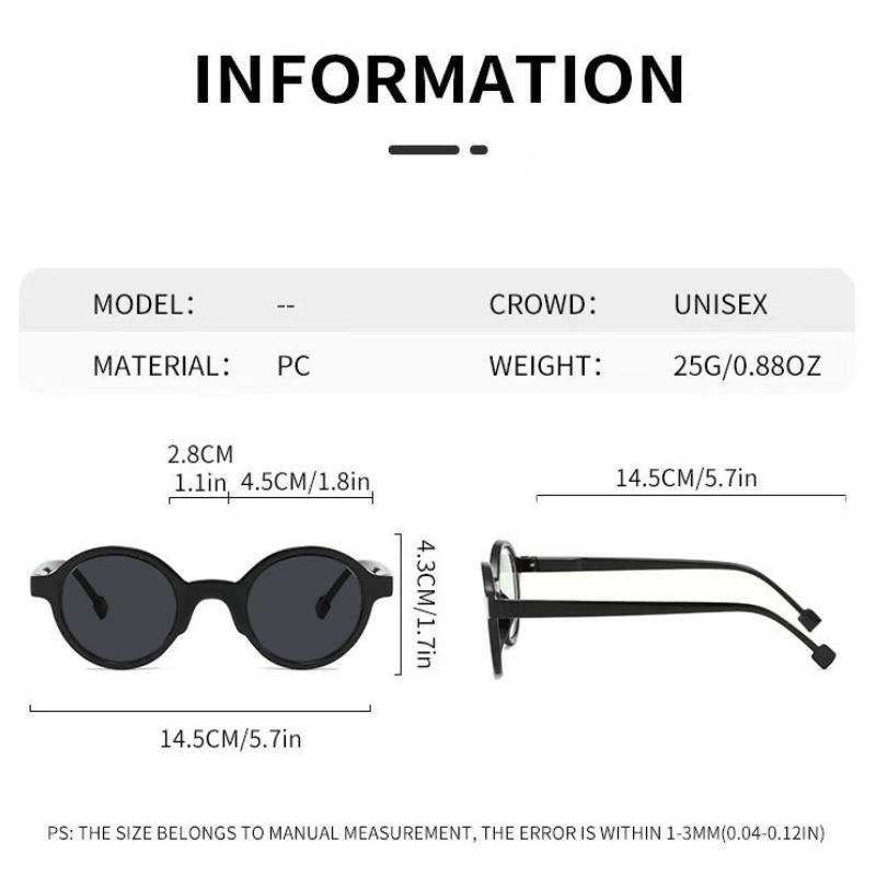 Retro Round Frame Reading Sunglasses Unisex Vintange High-Definition and Comfortable Anti Blue Light Presbyopia Eyewear To+4.0