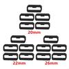 5 Pièces 20/22/26mm Bracelets de Montre en Caoutchouc Boucle d'Attache de Bracelet Noire Anneau Porte-Accessoires en Silicone Pour Garmin Fenix7 7X 6X 6 5X 5 3