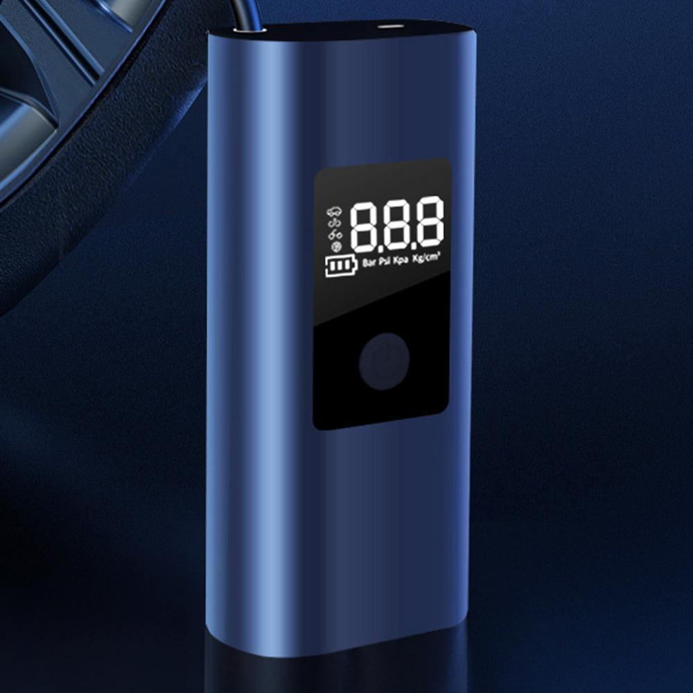 Electric Car Tire Air Pump Wireless Motorcycle Tire Air Pump Large Battery Capacity Digital Display USB Charging Pool Inflator