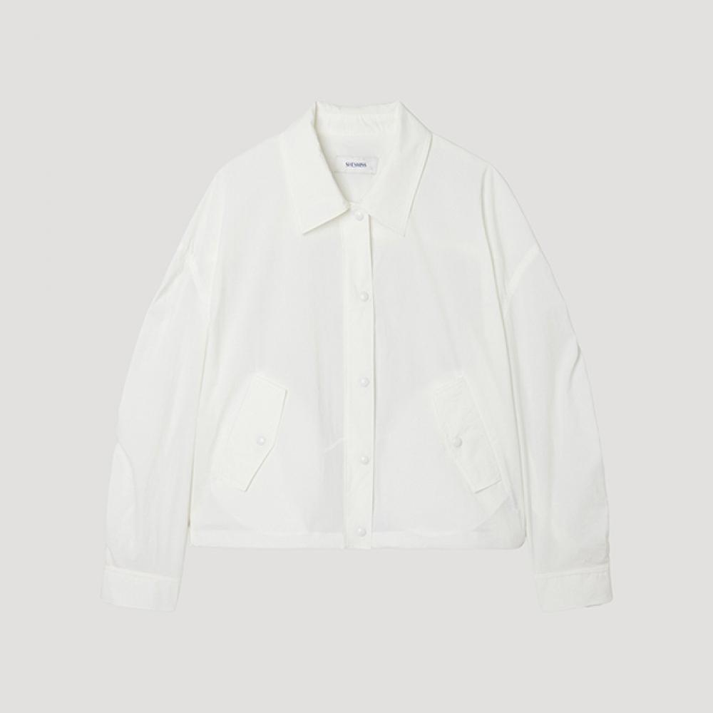 

[She S miSS] Shirring String Collar Jumper Swwjpp22030 Ow off-white/77