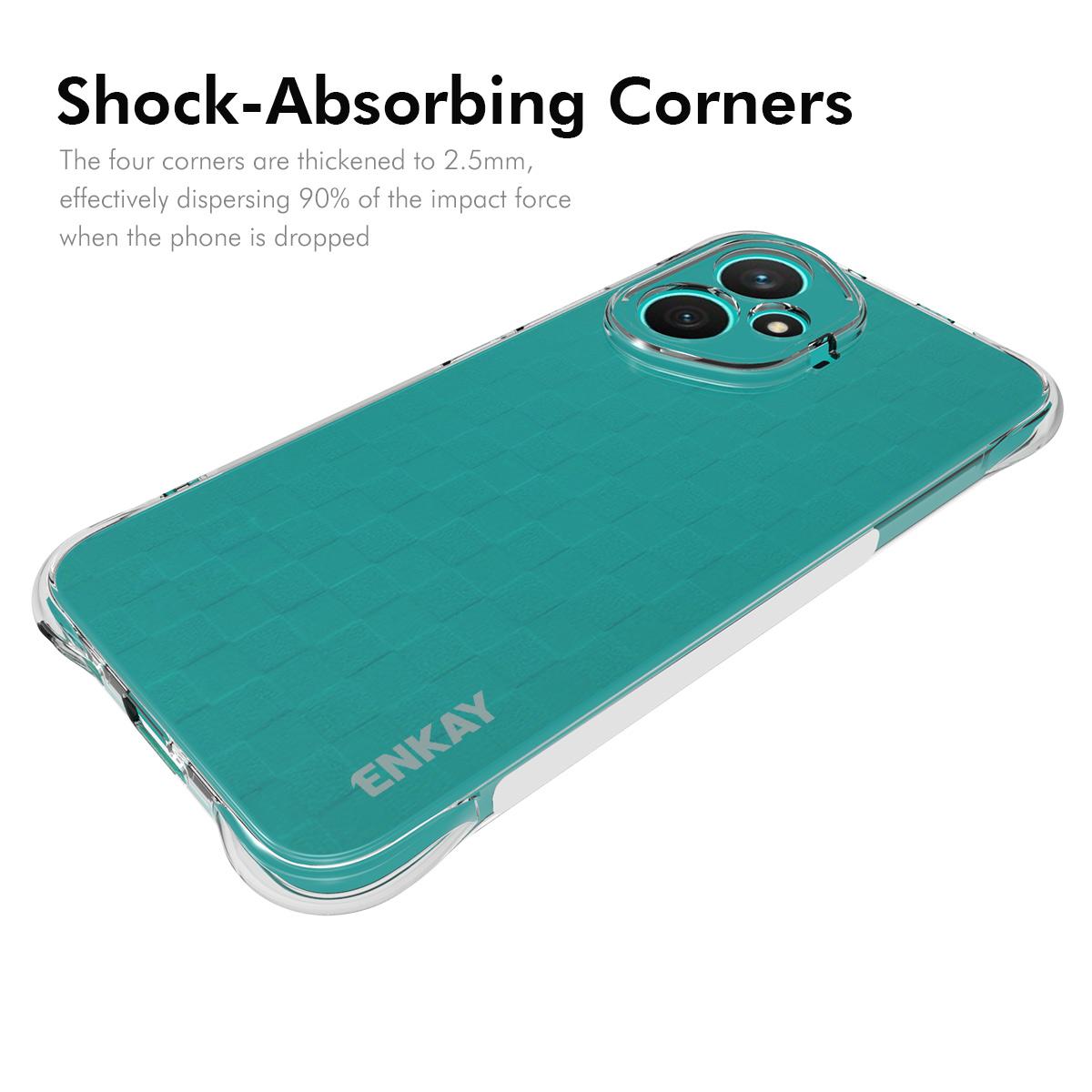 

For Honor 400 Clear Phone Case ENKAY HAT PRINCE Shockproof Anti-slip TPU Cover Transparent