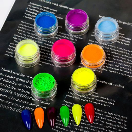 

6шт/набор 2г порошок для ногтей блестящий DIY портативный порошок для ногтей пигмент блеск для женщин 3