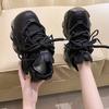 Popular Dad Shoes Increase Height 2025 Autumn New High-heeled Versatile Small Man Shows Height Thick-soled Muffin Sneakers Women