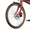 OT02PRO, rosso/verde, potenza motore 250W, 36V, batteria staccabile 5.2AH, pneumatici 20*1.35 pollici, bicicletta elettrica da città, velocità massima 25KM/H