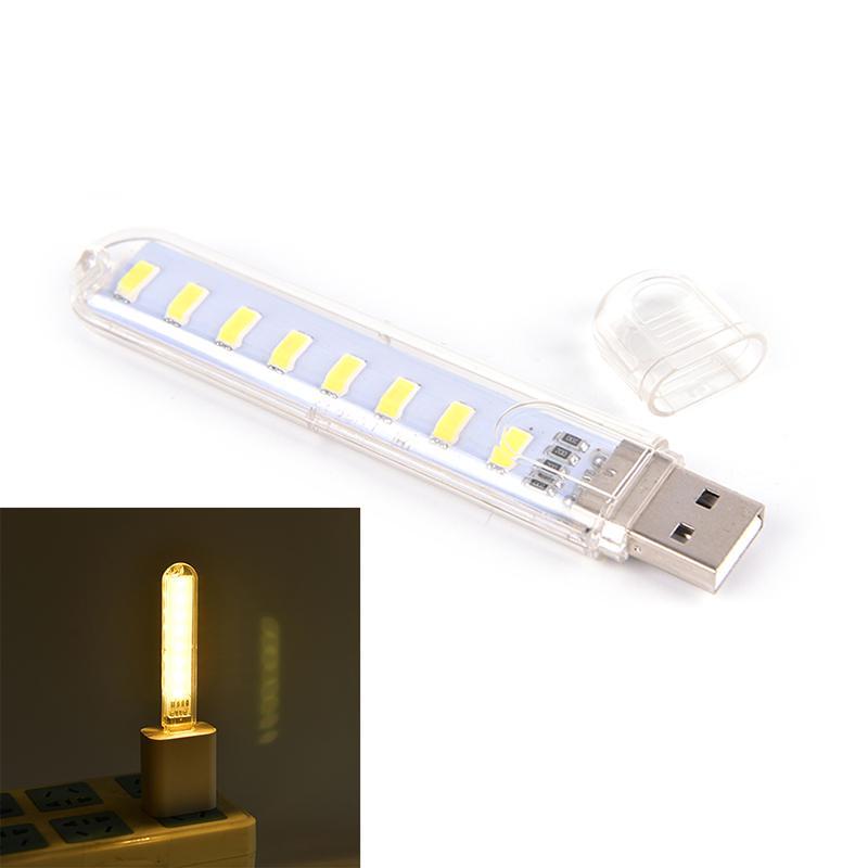 Mini Usb Led Lamp 8 Led Camping Portable Night Usb Gadget Lighting For Pc Laptop