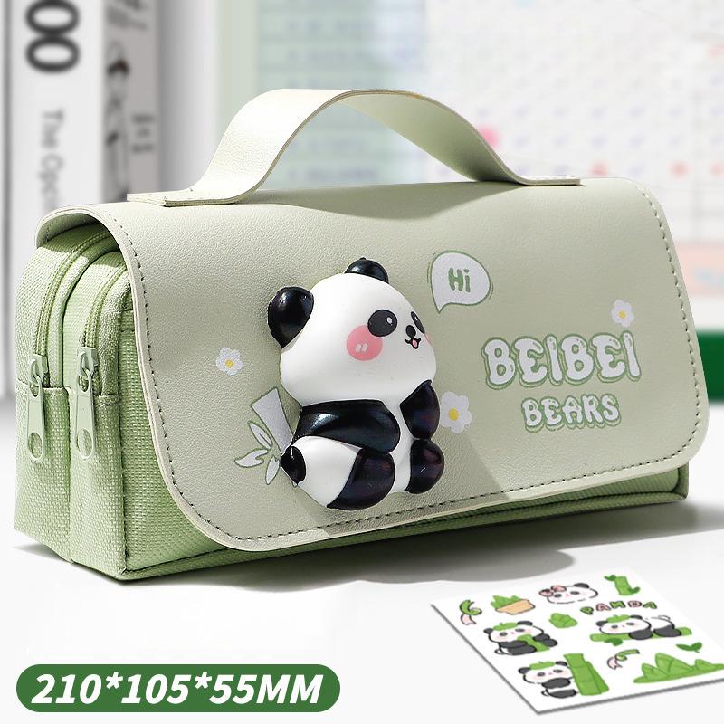 Capybara Large Capacity Pencil Case with Stress Relief Cute Pens Bag with Pressable Toy for Students Stationery