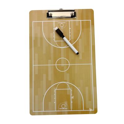 Placa de Treinador Basquete Prancheta com Marcador, Prancheta de Clipe para Treinamento de Competição, Treinamento