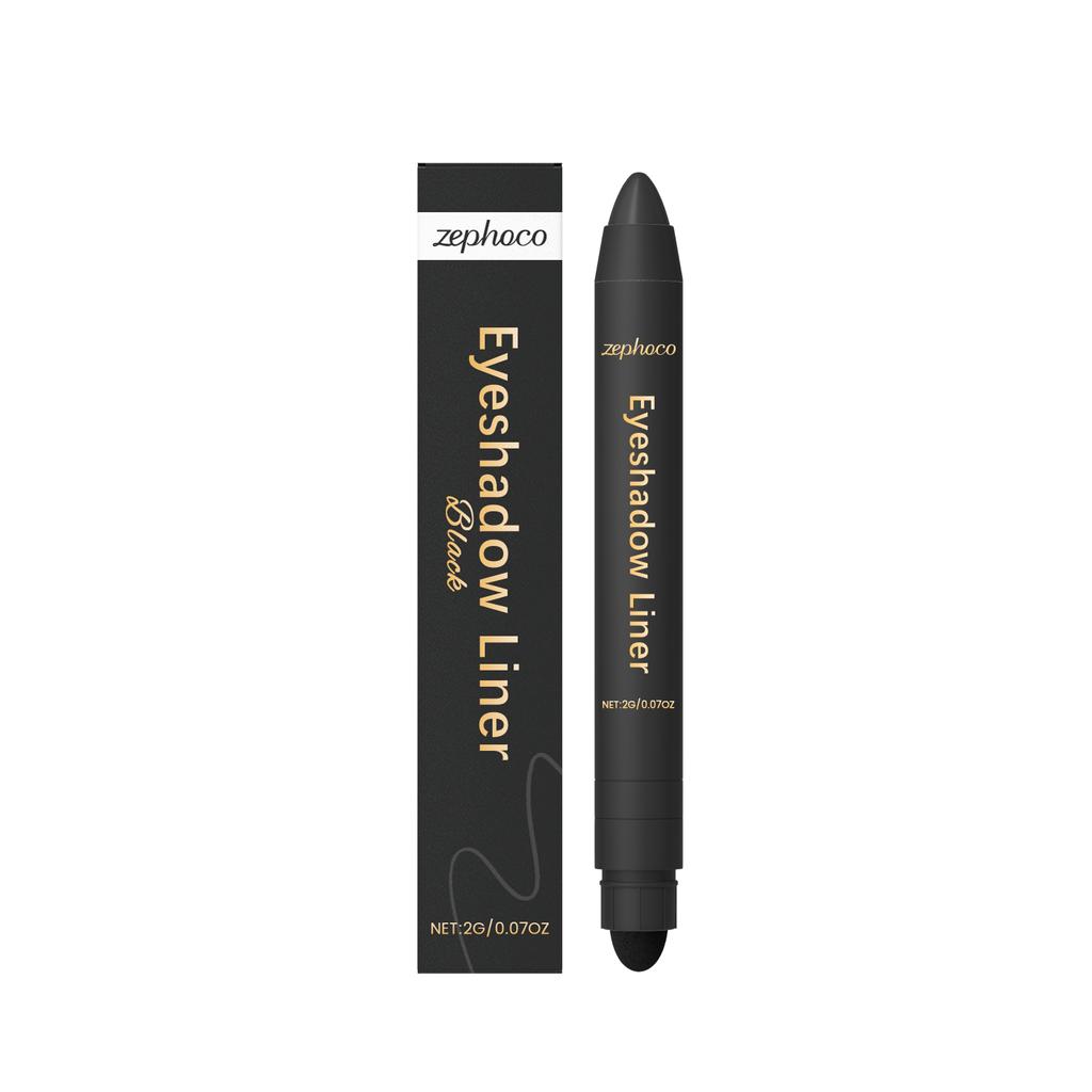 Penna Eyeliner 2in1 Formula Anti-Macchia Impermeabile Lunga Tenuta Trucco Quotidiano per Principianti Applicazione Fluida Eyeliner Ombretto