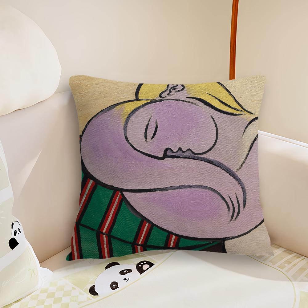 Pablo Ruiz Picasso Art cushion cover Pillow Case Plush Fabric Soft Double Sided Print Sofa Cushion Cover Throw Pillow Covers