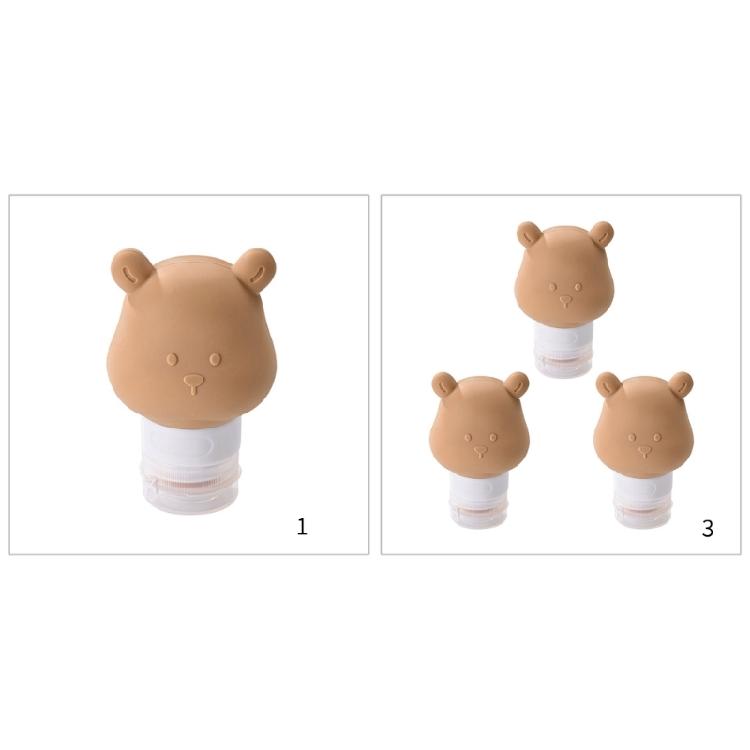 Silicone Bear Travel Bottle Leak Proof Squeezable Refillable Travel Accessories