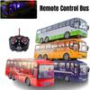 Bus Rc School Toy Light Music Simulation Tour Car Children Model Pull Car Back