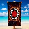 Red Hot Chili Peppers Print Microfiber Beach Towel Sand?Resistant Lightweight Towel For Swimming Outdoor Travel Use