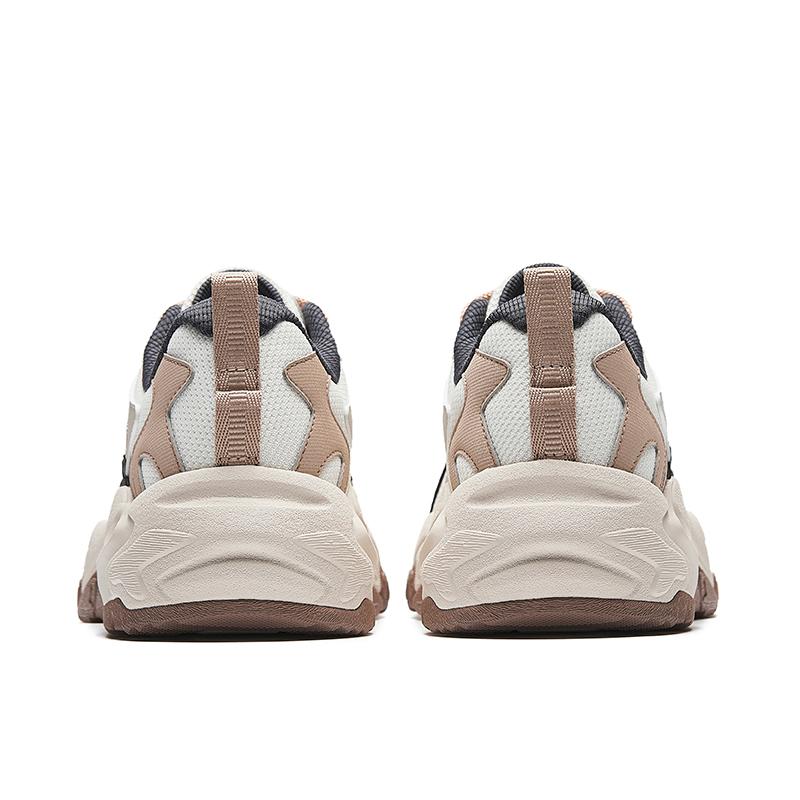 Anta Star Sea 2.0 Lässig Bequem Atmungsaktiv Stützend Low-Top Dad-Schuhe Herren Sneaker Elfenbein-Burg-Grau Weiß 912538839-2