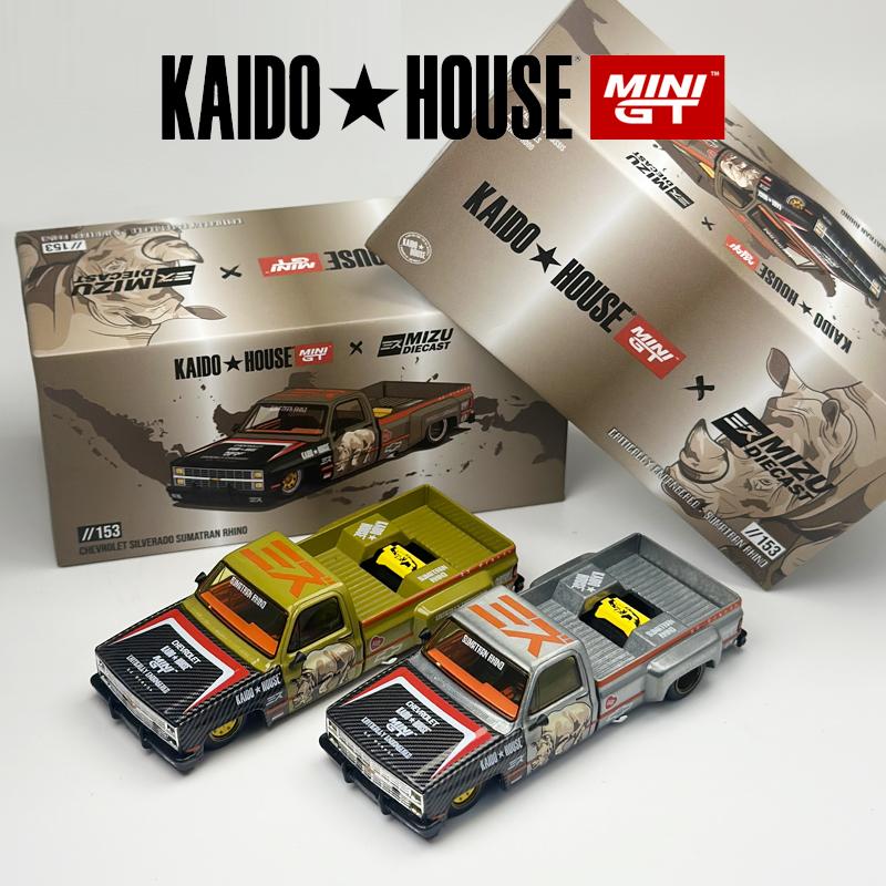 AABHB1 Kaido House + MINIGT Chevrolet Silverado "Sumatran Rhino" alloy car model Chase 153