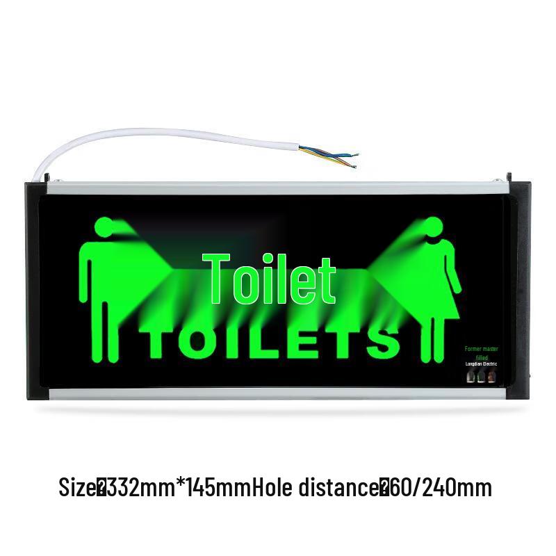 Restroom Emergency Exit Sign