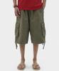 TAKEASY Vintage Washed Cotton Cargo Pants (Khaki)