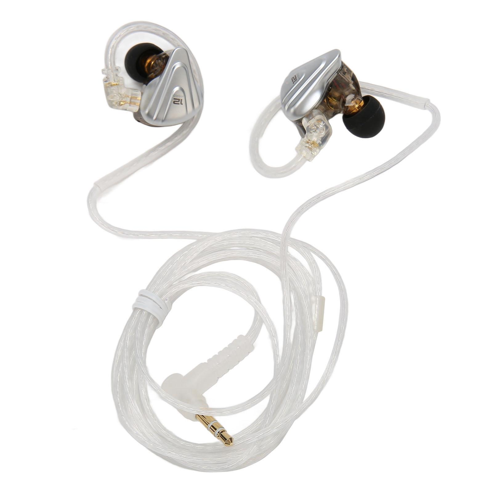 

Проводные наушники HiFi 5BA 1DD 6 драйверов проводные гибридные наушники с 0,75 мм 2-контактным съемным кабелем для чёрный