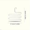 1pc Stainless Steel Multifunctional S Shaped Storage Pants Rack Magic 5 Layers Hanger