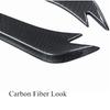 2 X Carbon Fiber Look Car Rear Bumper Spoiler Canards Fins Diffuser Lip Splitter