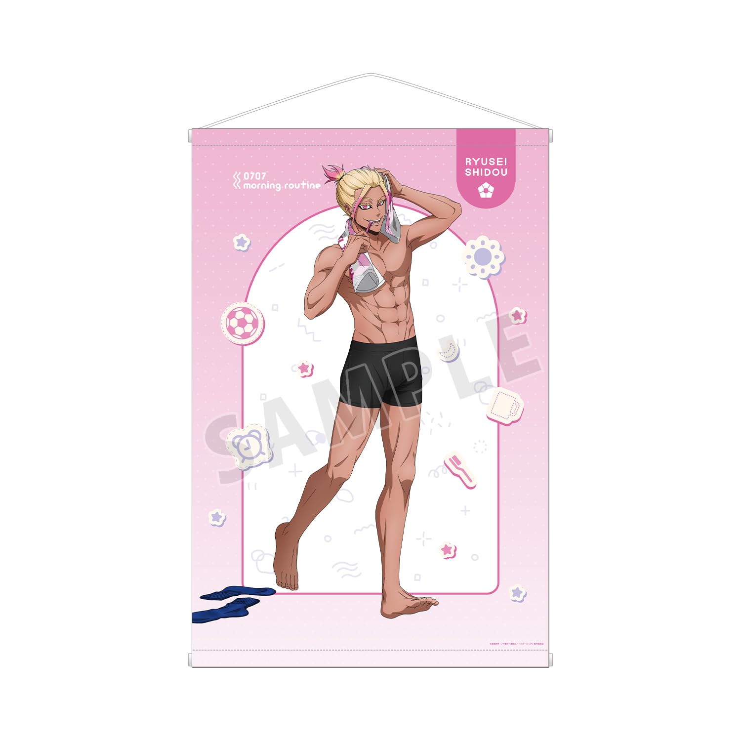 

ТВ-аниме Оригинальная иллюстрация Шидо Рюсэя Утренний распорядок гобелен B2 версия «Синяя тюрьма»