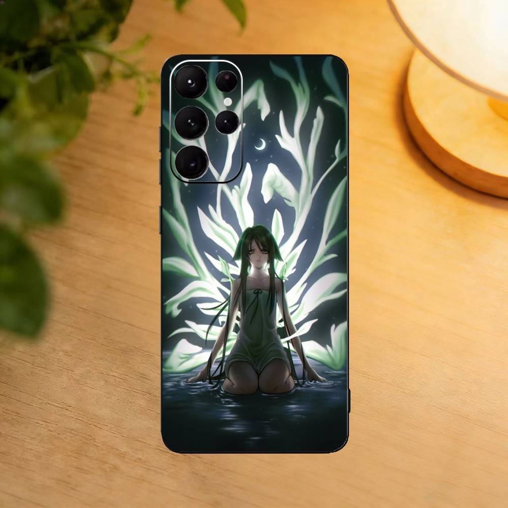 

Чехол для телефона с игрой S-Saya Song No Uta для Samsung S25, S24, S21, S22, S23, S30, Ultra, S20, Plus, Fe, Lite Черный корпус Samsung S21 s305G