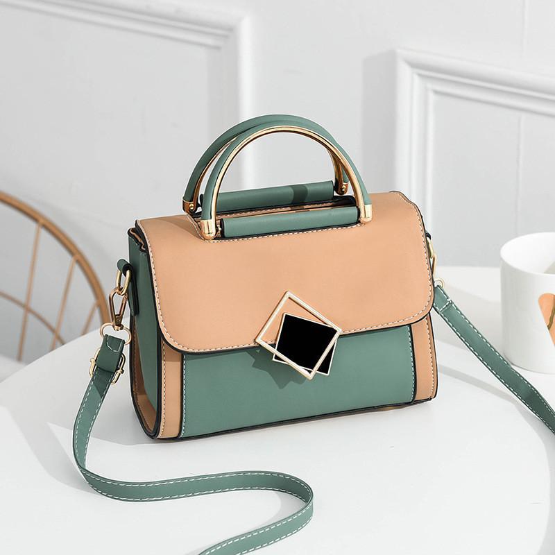 Fashionable 2023 New Texture Bag Korean Style Big Handbag Bag Blue Red Black White зелёный