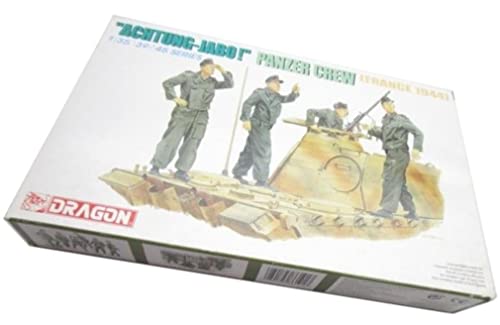 

Platz Dragon 1/35 Scale World War II German Tank Crew on Anti-Aircraft Guard, France, 1944 Plastic Model Kit DR6191