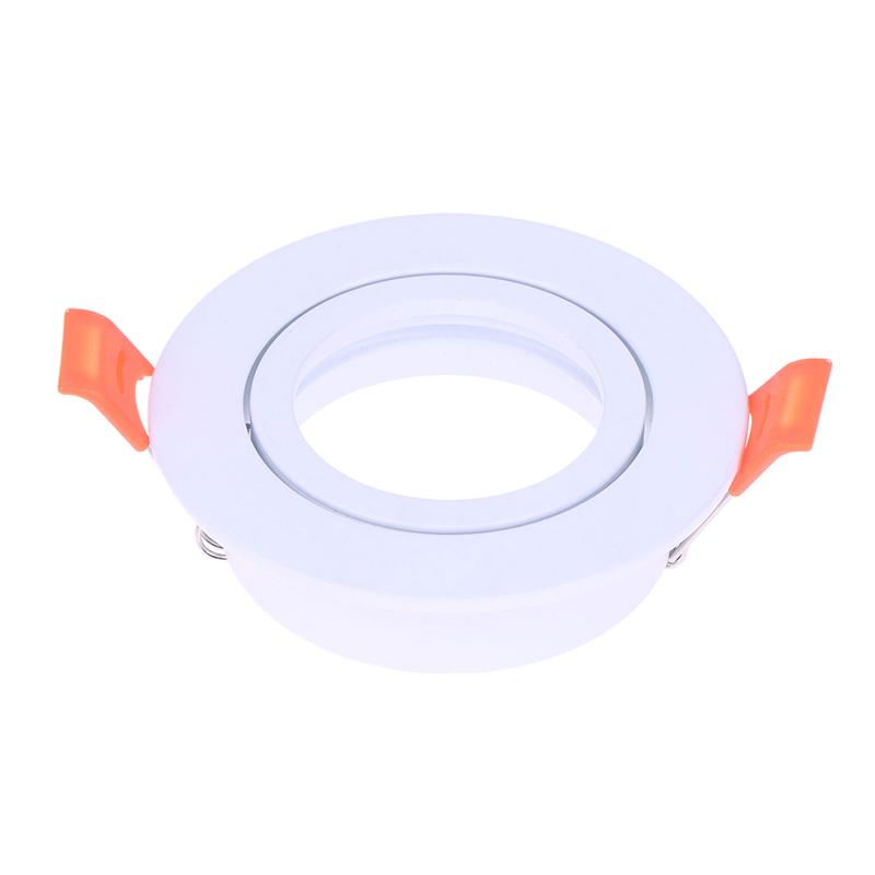 High Quality Aluminum Alloy White/Black Round Gu10 Mr16 Adjustable Spot Light Fixture Led Downlight Ceiling Spot Light Frame