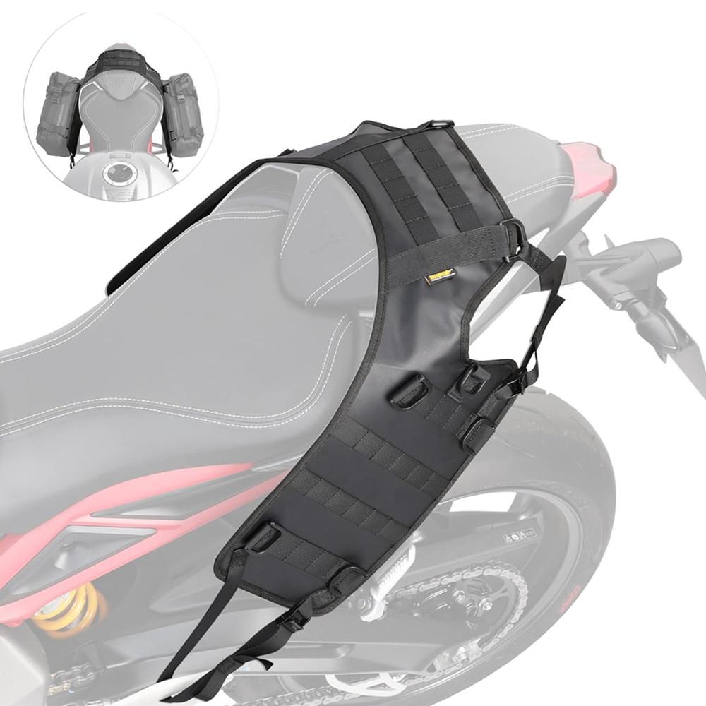 Motorcycle Saddle Bag Mounting Base Motorbike Tail Bag/Rack Bag/Rear Seat Bag/Fuel Tank Side Bag Universal Saddle Bag Mount Base