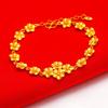 Gold Color Jewelry Sets For Women Multi Flowers Finger Ring Bracelet Necklace S Set Wedding Jewellery Accessories Bijoux Gift
