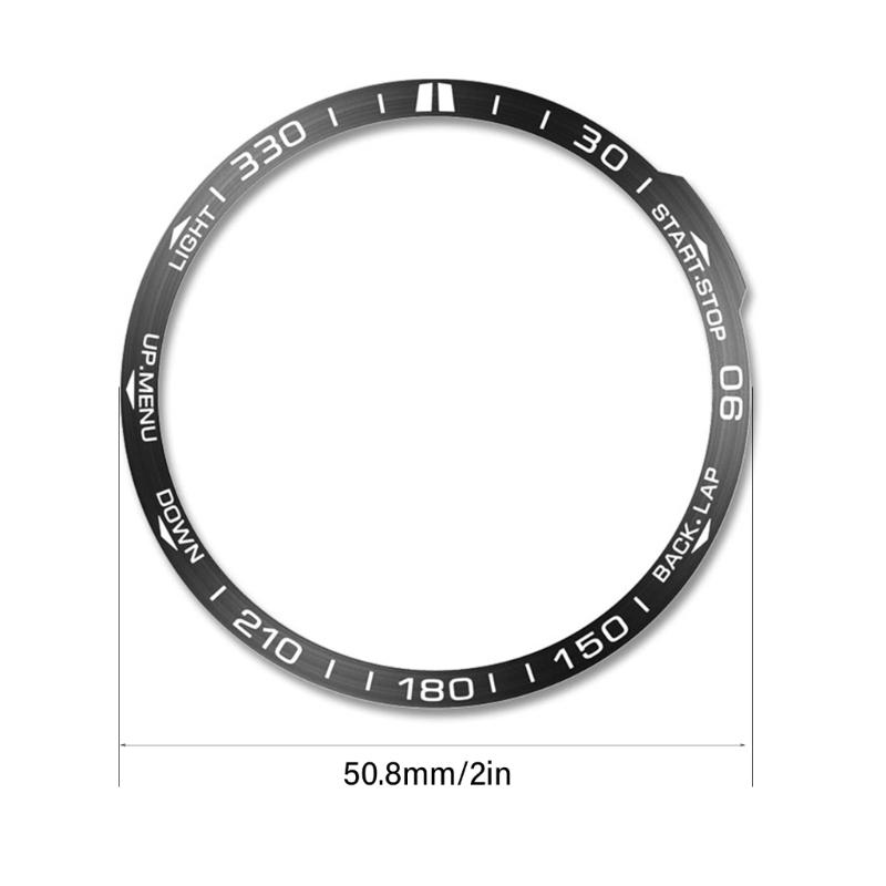 Smartwatch Bumper Abdeckung Kratzfest für Schutzring Geeignet für für Fenix 7X Lünettenring für Gehäuserahmen Metall für