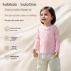 Balabala Girls' Floral Long-Sleeve Cotton T-Shirt