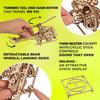 UGEARS Mini Helicopter 3D Wooden Puzzle Assembly Kit 3D Wooden Puzzle for Kids and Adults Toy Gift - -