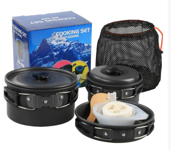 Oem Outdoor Water Kettle Camping And Picnic Equipment Complete Set Of Pots Portable Butane Stove For Outdoor Tea Brewing Pot