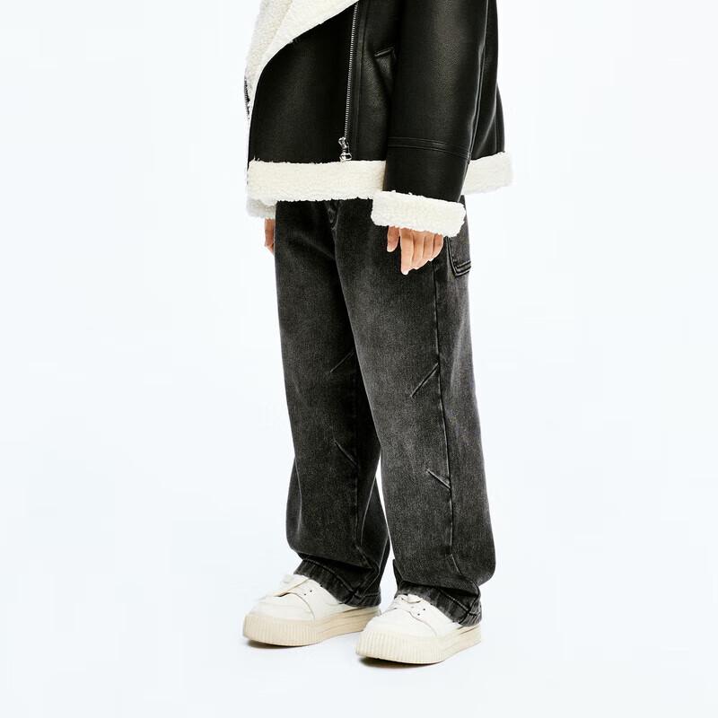 

little MO&Co. Unisex Winter Denim Straight-Leg Jeans 110/53