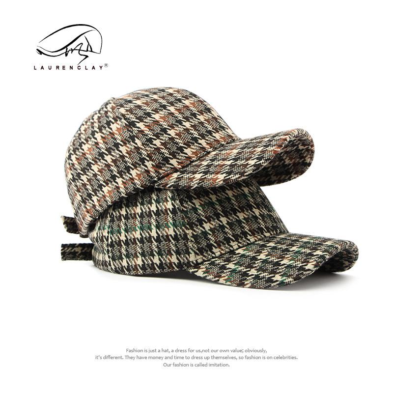 Caps Men's, Hats Retro Plaid Hardtop Baseball Caps Women's Sun Hats