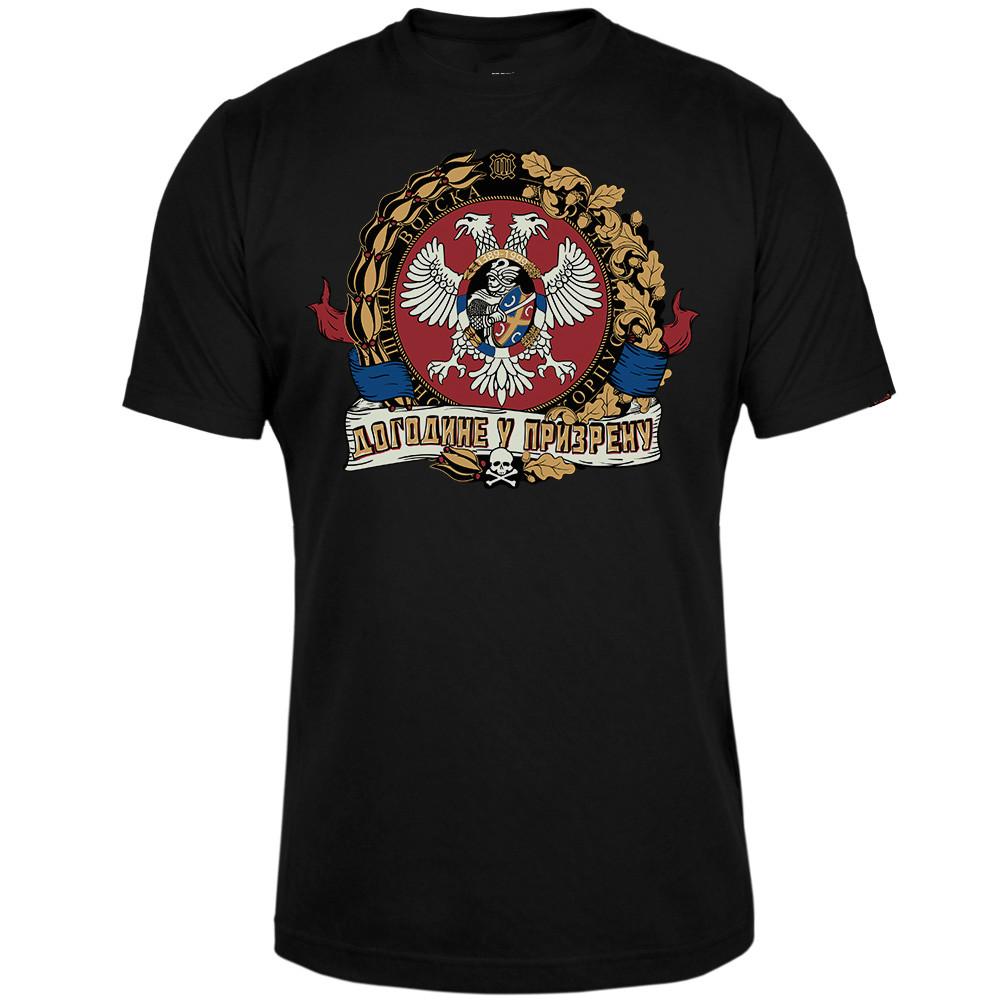 

Next year in Prizren. Pristina Corps Badge T-Shirt 100% Cotton O-Neck Summer Short Sleeve Casual Mens T-shirt Size S-3XL 4XL
