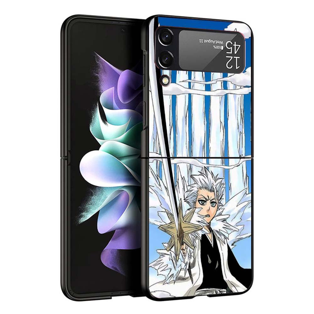 Bleach Hitsugaya Toushirou Phone Case For Samsung Galaxy Z Flip7 Flip6 5G Flip5 Flip4 Flip3 ZFlip 7 6 3 4 5 Shockproof Back Cove