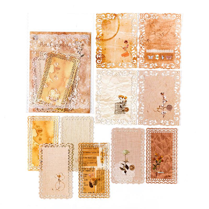 MòMò Ретро Кружево Сезон Цветения Цветочная Ручная Работа Бумага