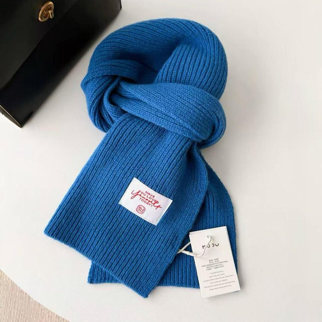Australian Pure Wool Scarf Women's Autumn and Winter Atmosphere Versatile Warm Knitted Scarf