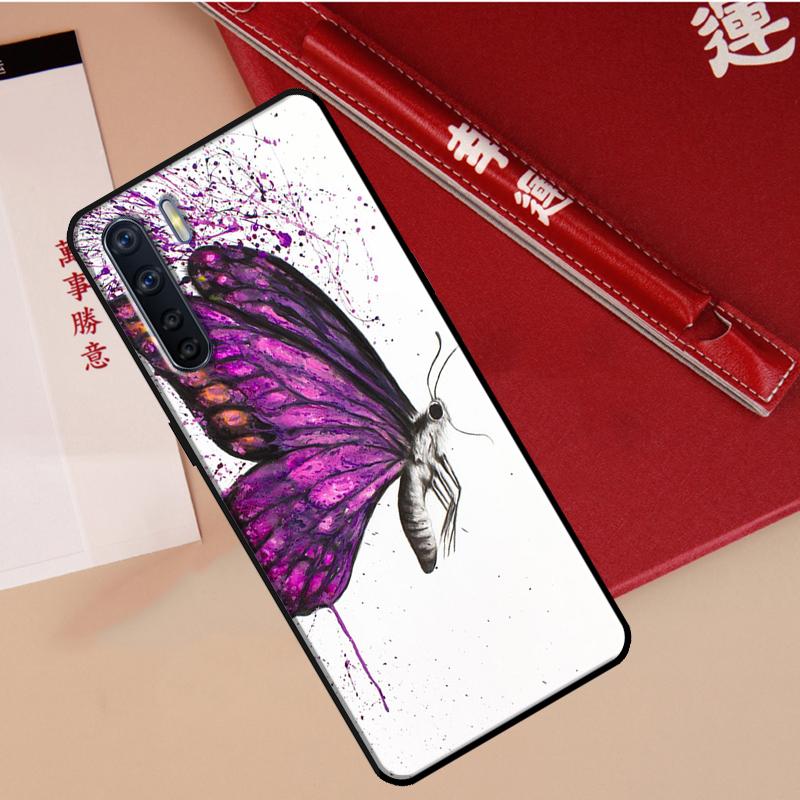 Luxury Butterfly Case For Oppo A60 A98 A58 A78 A18 A38 A80 A40 A77 A57 A17 A74 A54 A94 A96 A76 A16 A15 A5 Pro