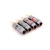 4 Pcs Rca Hi-Fi Gold-Plated Copper Male Plug Audio Connector