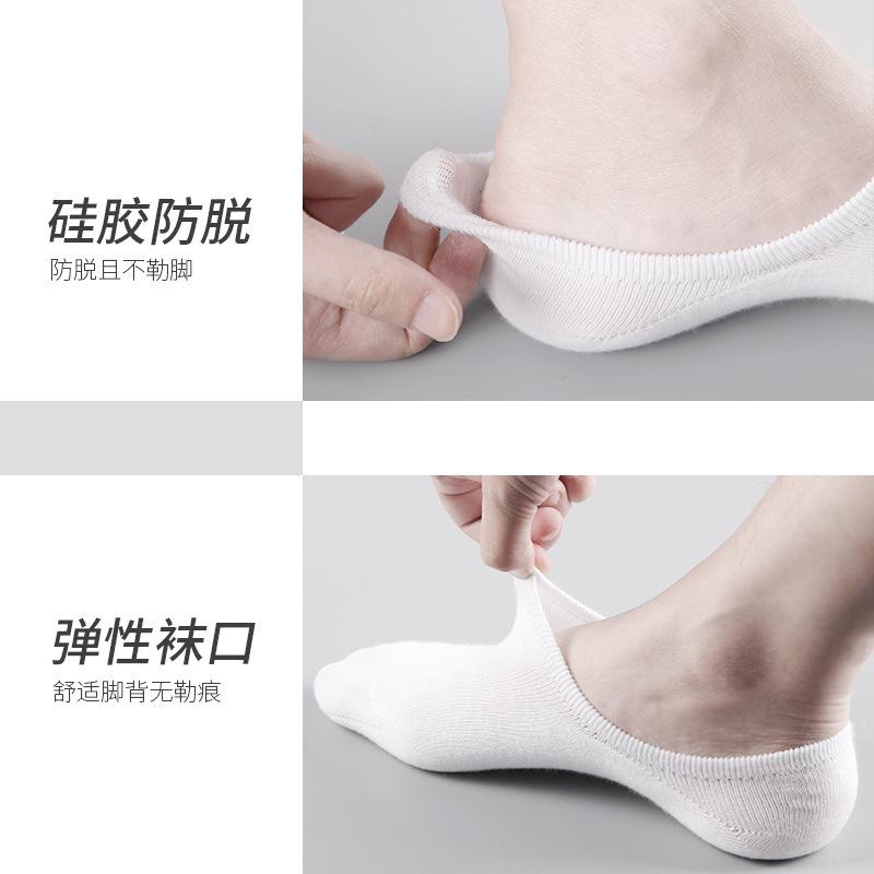 10 par Svarta Herr- och Damsockor Bomullssockor Låga Sockor Osynliga Sockor Korta Strumpor Sportstrumpor Tunna Herrstrumpor