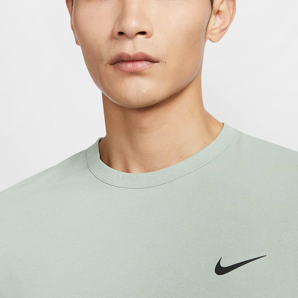 Nike Dri-Fit UV Soft Comfortable Crew Neck Long Sleeve T-Shirt Men Tops Light-Green FB8584-370