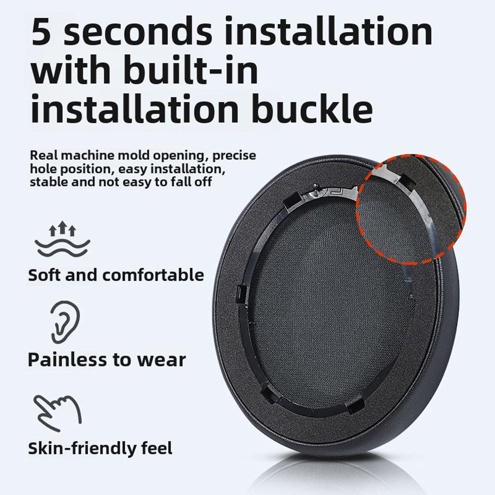 Ohrpolster für Anker Soundcore Life Q10 Q20 Q30 Q35 Kopfhörer Memory Foam Ersatz-Ohrpolster Schaumstoff-Ohrpolster Kissen Hohe Qualität